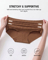 High Waist Seamless Leopard Tummy Brief(6 Pack)