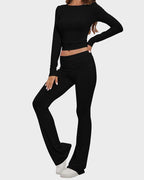 Long Sleeve Cotton Jersey Lounge Set