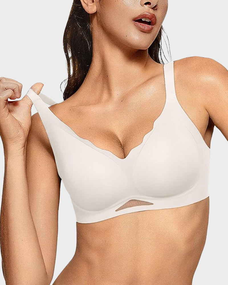 Seamless Soft Comfort Wireless Mesh Bra Secondary image