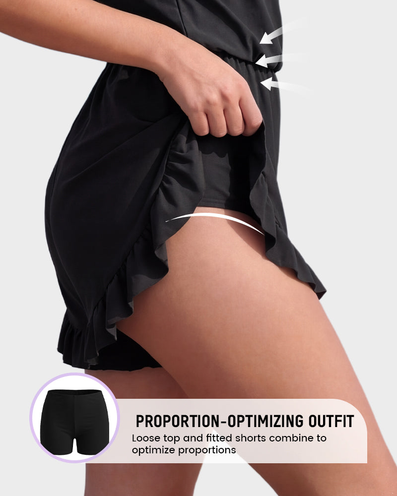 Built-in Bra Swim Romper