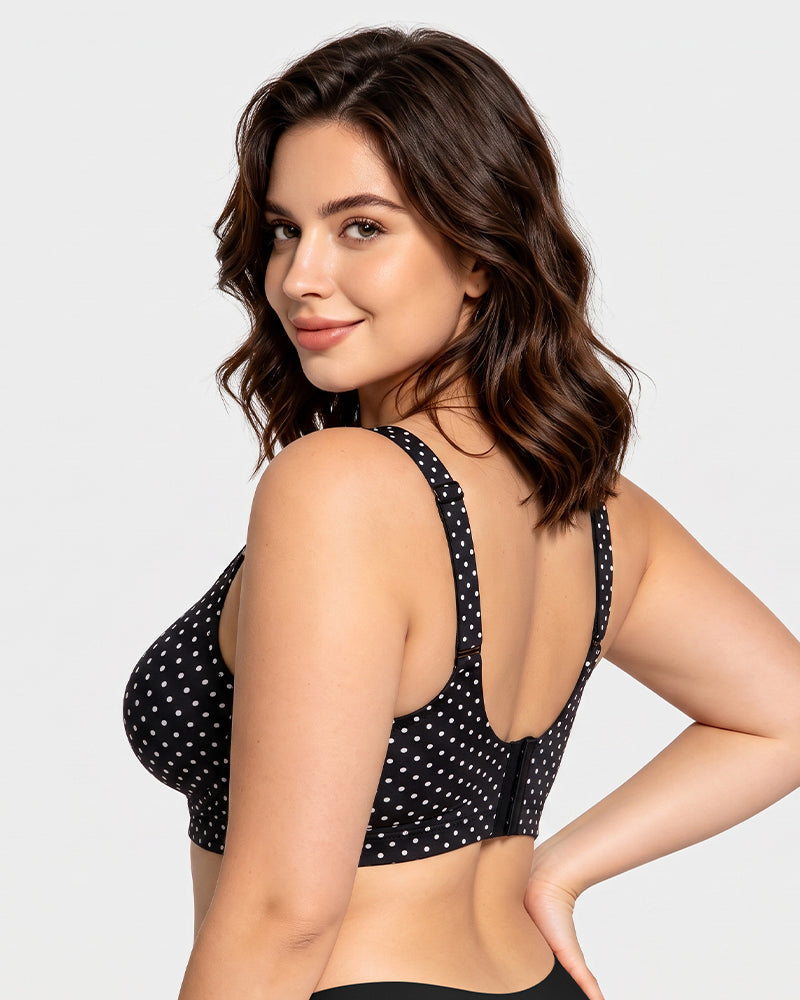 Shevrelle Bras for Women Supportive Wireless Push Up Bra Full Coverage Jelly Support No Underwire Seamless Plus Size Comfortable Bra