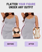 Double-Layer PowerMesh Tummy Sculpt Bodysuit