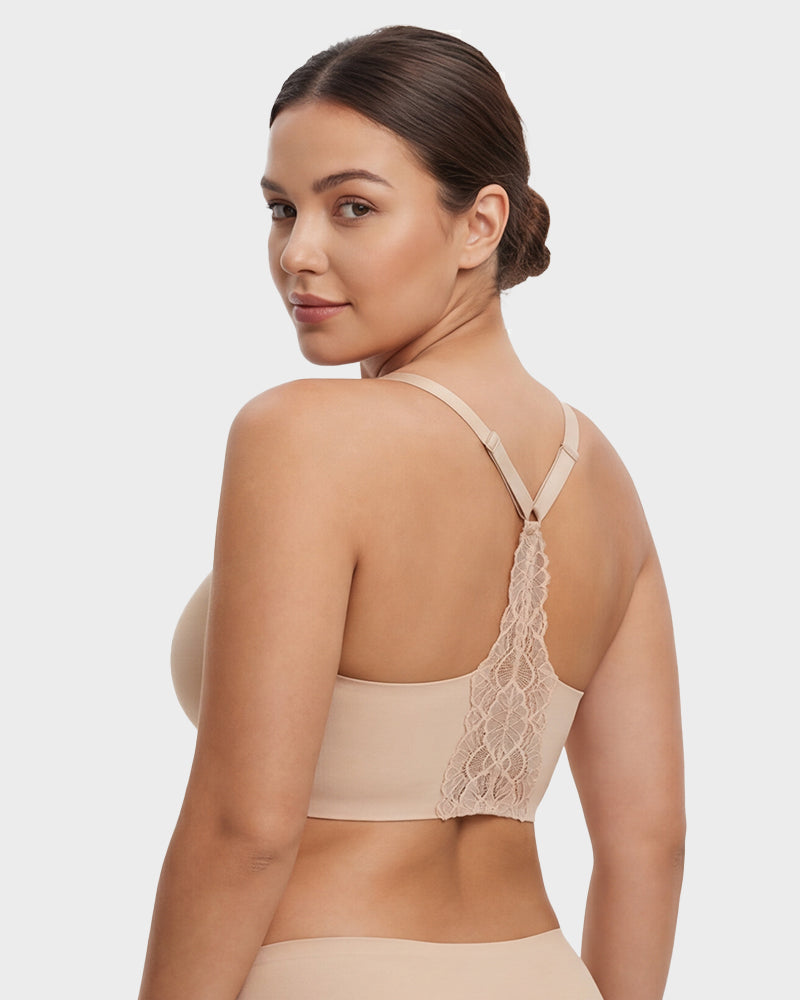 Seamless Backless Lace Bralette Secondary image