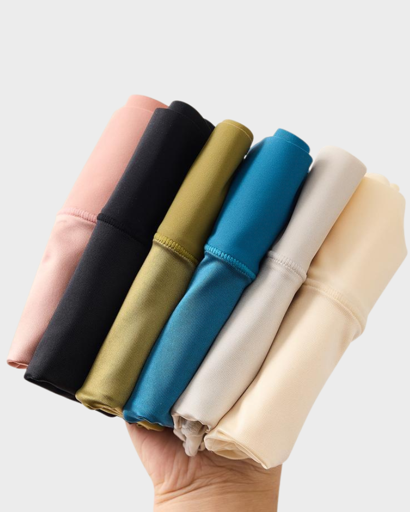 Silky High-Waist Seamless Briefs With Scalloped Edges (6 pack) Main image