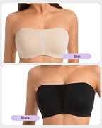 Strapless Anti-Slip Full Coverage Bandeau Bra