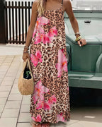 Women's Solid Color Backless Cami Dress