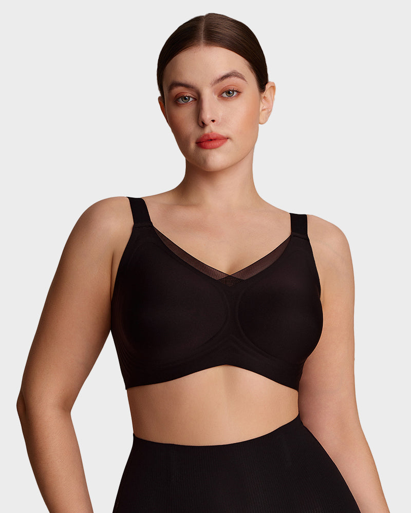 Womens Wireless Bras V Mesh Comfortable Bralette Supportive Main image