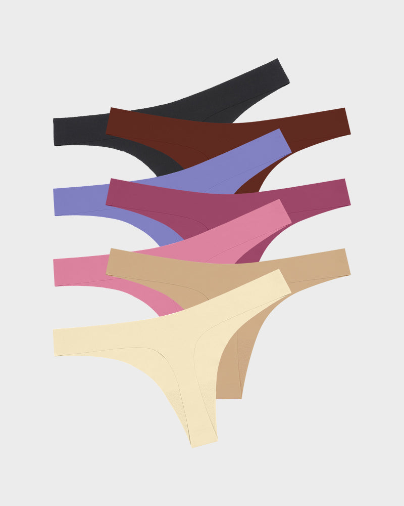 Zero-Feel No-Show Seamless V Thong (7 Pack)
